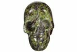 Polished Dragon's Blood Jasper Skull - South Africa #112177-1